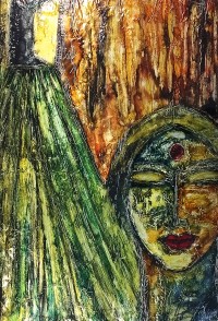 Suman Rizvi, 14 x 20 Inch, Oil on Paper, Figurative Painting, AC-SURZ-004